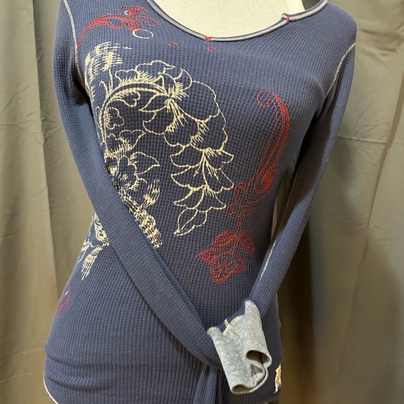 Lucky Brand Printed Long Sleeve Top - Picture 4 of 7